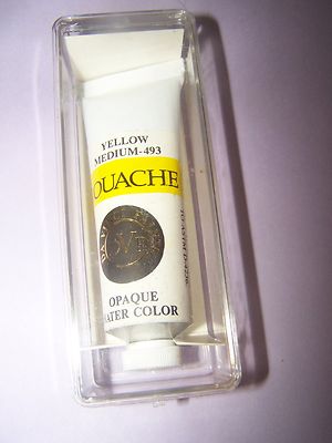 New Da Vinci Paint Tube Gouache 37ml Yellow Medium #493, old stock