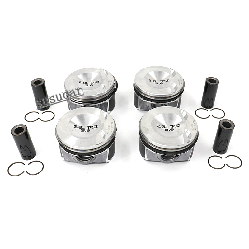 4X Mahle Pistons Rings Set STD Φ82.51mm Φ23mm For VW Tiguan AudiA4 A5 2 ...