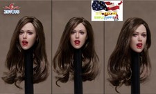 1/6 female Head Sculpt Moveable Eye For 12" Female Figure Phicen ZC009 A ❶USA❶