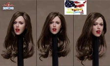 1/6 female Head Sculpt Moveable Eye For 12" Female Figure Phicen ZC009 A ❶USA❶