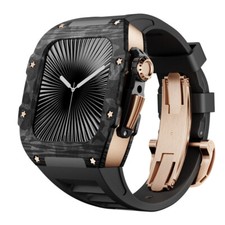 for Apple Watch Series 10 Carbon Fiber AP Mod Kit Protect Band Strap Cove 46mm