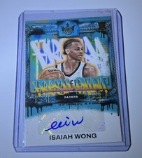 Isaiah Wong 2023-24 Panini Court Kings Fresh Paint autograph FP-IWI (#d 59/125)