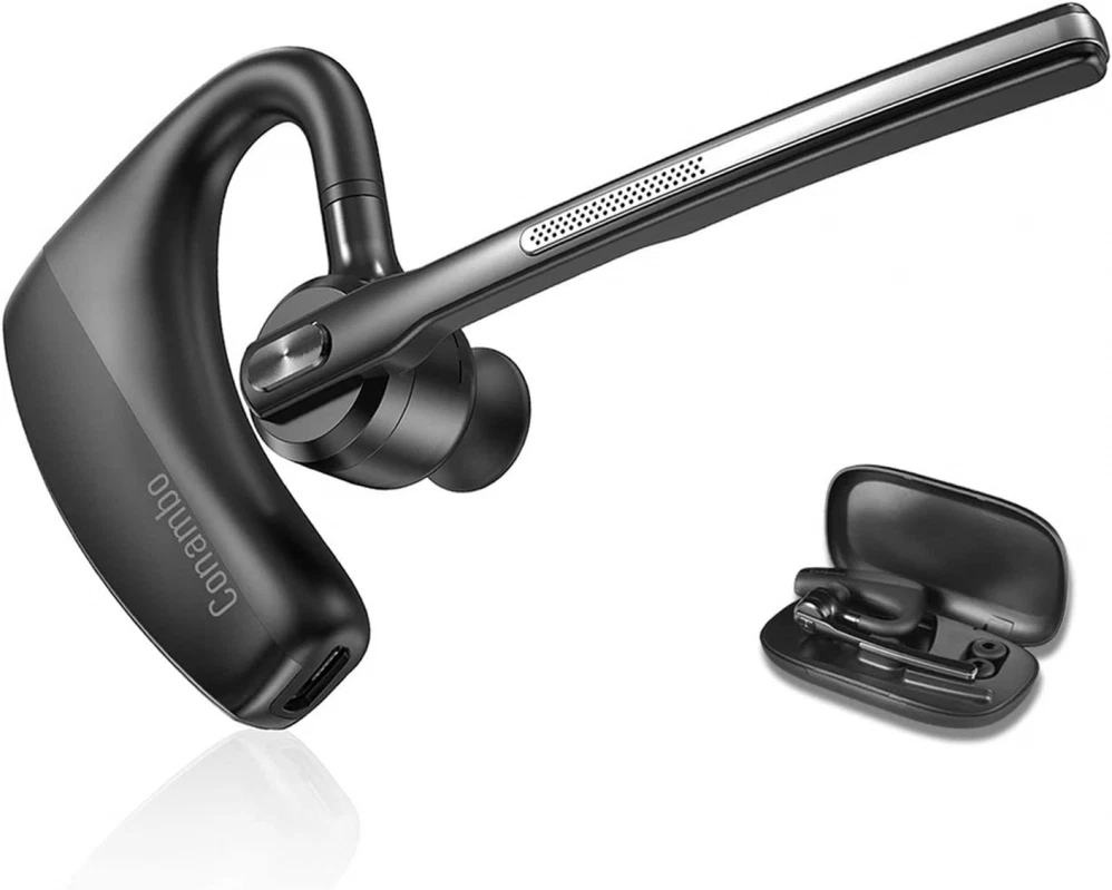 Bluetooth Headset 5.1 with CVC8.0 Dual Mic Noise Cancelling