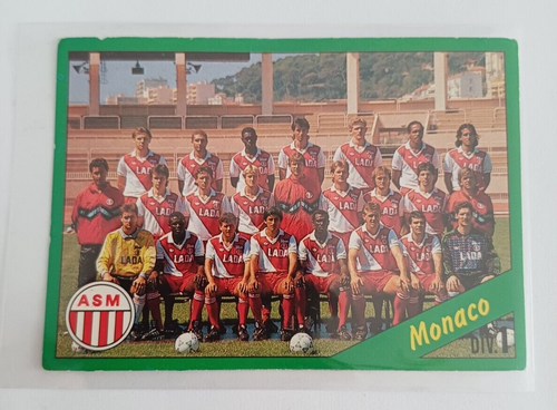 Image Sticker Cromo n°91 Equipe Team MARSEILLE OM Papin Cantona FOOT 91 PANINI