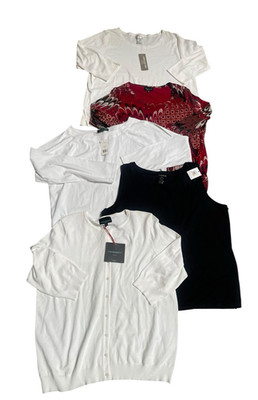 NEW Lot of 5 Women's 2X Shirts + Sweaters - Ralph Lauren Jones NY Calvin Klein
