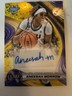 2024-25 Bowman University Best Aneesah Morrow #7 Yellow Lazer Refractor /75 Auto