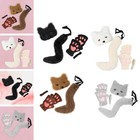 Therian Mask and Tail Set Lovely for Women Girls Fancy Dress Wolf Mask for