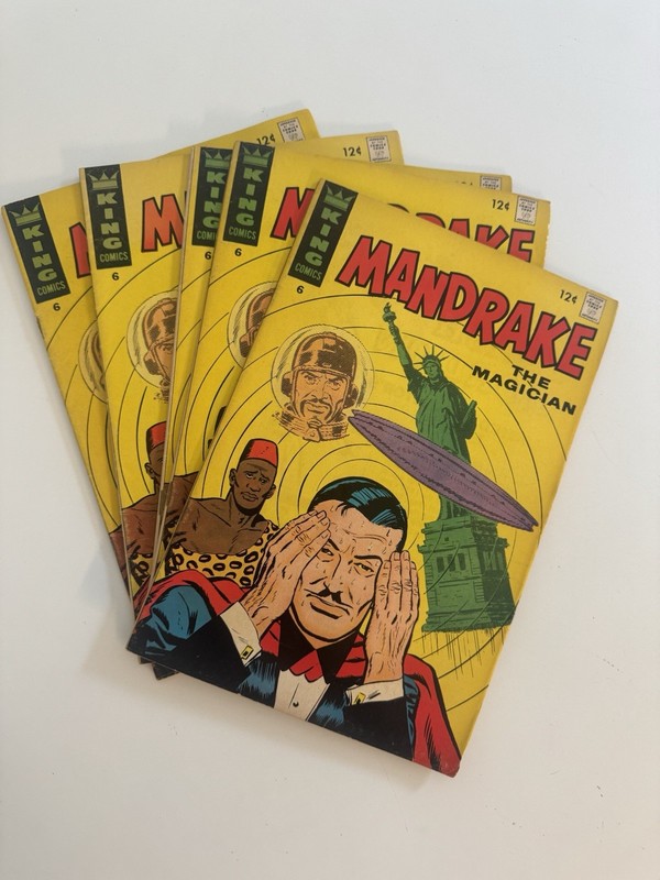 1967 MANDRAKE THE MAGICIAN COMIC BOOK # 6 - Lot of 5