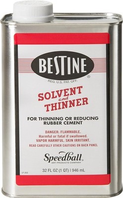Bestine Solvent and Thinner 32 Ounce Rubber Cement Cleaner Label Remover