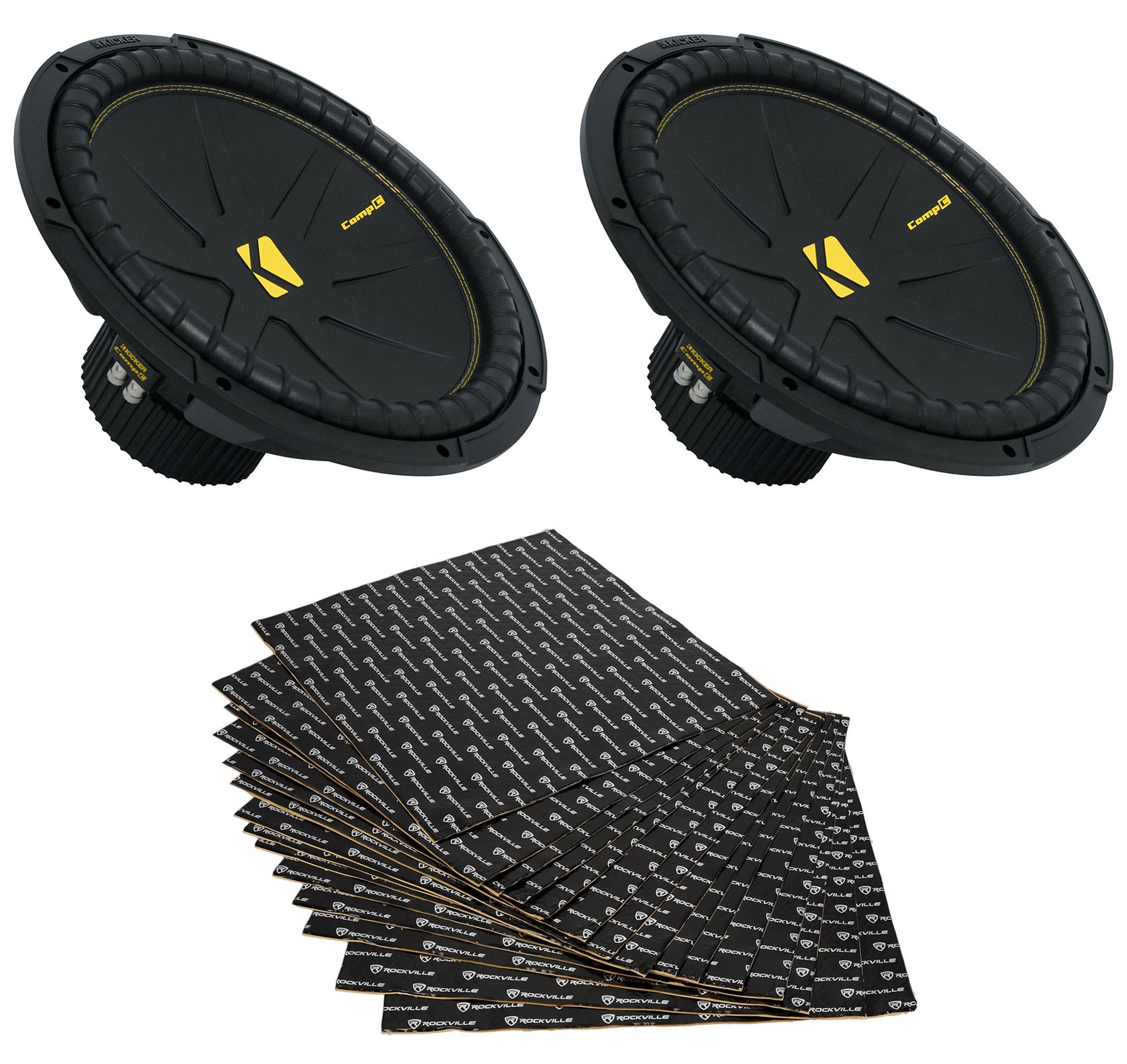 2 Комплект автомобильных сабвуферов Kicker 50CWCD154 CompC из 15 сабвуферов Комплект для подавления звуковой вибрации 62090₽