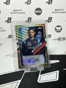 2021 Topps Chrome Formula 1 Roy Nissany Gold Wave Refractor Auto 25/50 #CA-RN F2