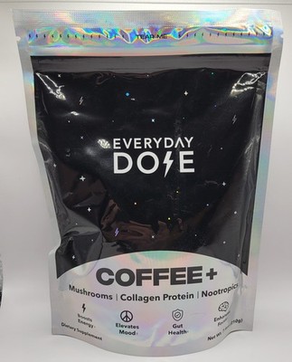 Everyday Dose 30 servings Mushroom Collagen Protein  Coffee 7.4 Oz Exp 8/2026