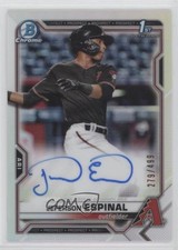2021 Bowman Chrome Prospects Refractor 279/499 Jeferson Espinal #CPA-JE Auto n1u