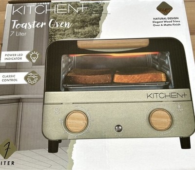KITCHEN+ 7L Toaster Oven 120V~60Hz 750W Bake Grill Toast - Color Green - New
