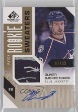2016 SP Game Used Inked Rookie Sweaters 62/99 Oliver Bjorkstrand Patch Auto au7