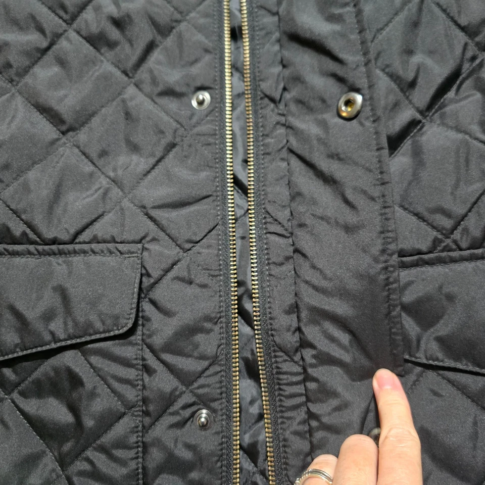 Chaqueta acolchada de golf Cutter & Buck exterior poliéster negra para hombre XL cremallera a presión Foto 4 de 4