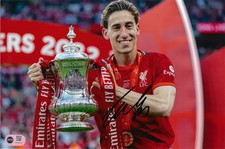 KOSTAS TSIMIKAS SIGNED LIVERPOOL FC FA CUP WINNER 12x8 PHOTO (ACG CERT AG18722)