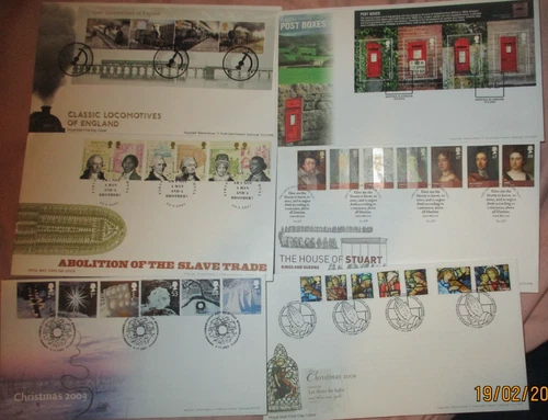 GB Stamps First Day Covers x 6 all  2010 special postmarks ROYAL MAIL