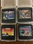 TESTED Sega Game Gear Lot Of 4 Streets Rage, Castle illusion, Shinobi, Indiana J