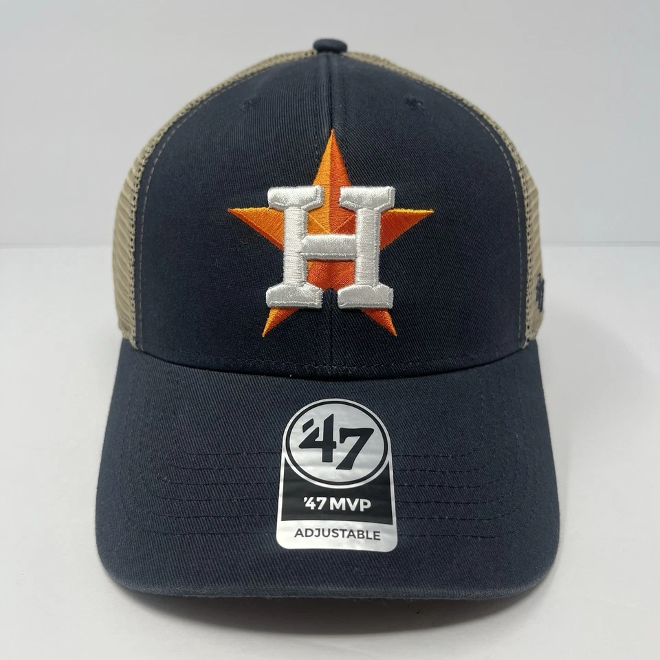 '47 Brand MLB Houston Astros очистить бейсболки регулируемый мужской шляпа крышка дальнобойщика - Изображение 2 из 4