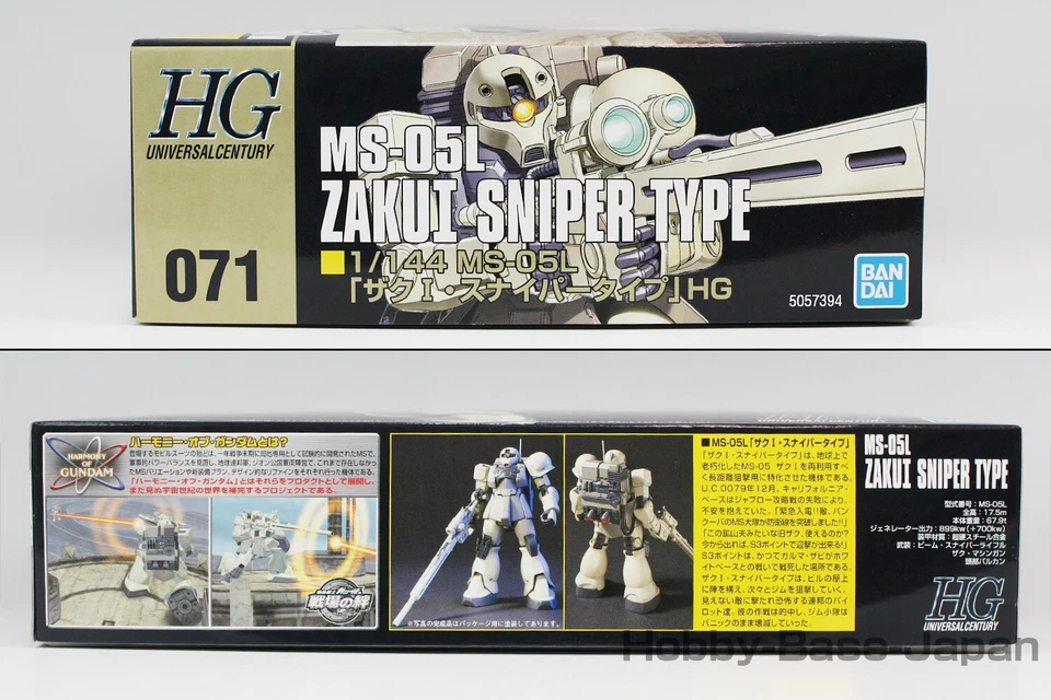 HGUC 1/144 MS-05L ZAKU 1 TIPO DE FRANCOTIRADOR (ZAKUh) [Importación de... - Imagen 4 de 4