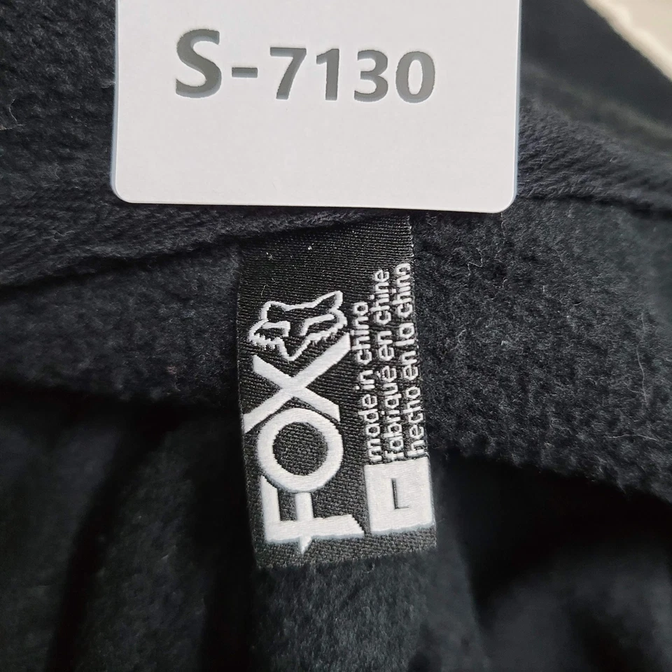 Fox Racing Women Sweatshirt L Black Graphic Print Fleece Head Logo Pullover - Image 2 of 4