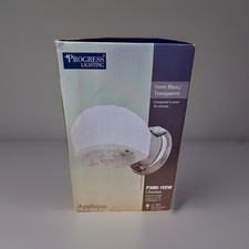 Progress Lighting White/Clear/Chrome  Glass W...