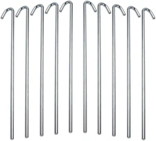 Tent Stakes for Outdoor Camping Heavy Duty Metal, Galvanized Rust-Free Yard Stak