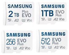 Samsung EVO Plus 128GB 256GB 512GB 1TB 2TB Micro SD SDXC U3 A2 V30 4K HD Card