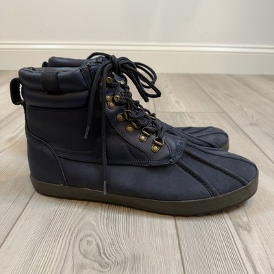 Mens Polo Ralph Lauren Reginald Lace Up Duck Toe Casual Boot 13D Navy Blue