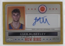 2024 Chrome McDonald's All American Gold Refractor /50 Liam McNeeley Auto 9et