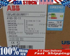 1pc New ABB A185-30-11 Contactor 24V、110V 50Hz / 110-120V 60Hz、220-230V