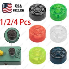 1/2/4pcs Plastic Guitar Effect Pedal Footswitch Toppers Foot Nail Cap Protection