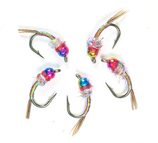 Rainbow Warrior Tungsten Nymphs - Premium Trout Fly Fishing Flies Lot