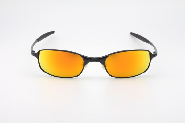 Lunettes de soleil Oakley Square Wire 2.0 Black Chrome avec verre Fire USA 2000
