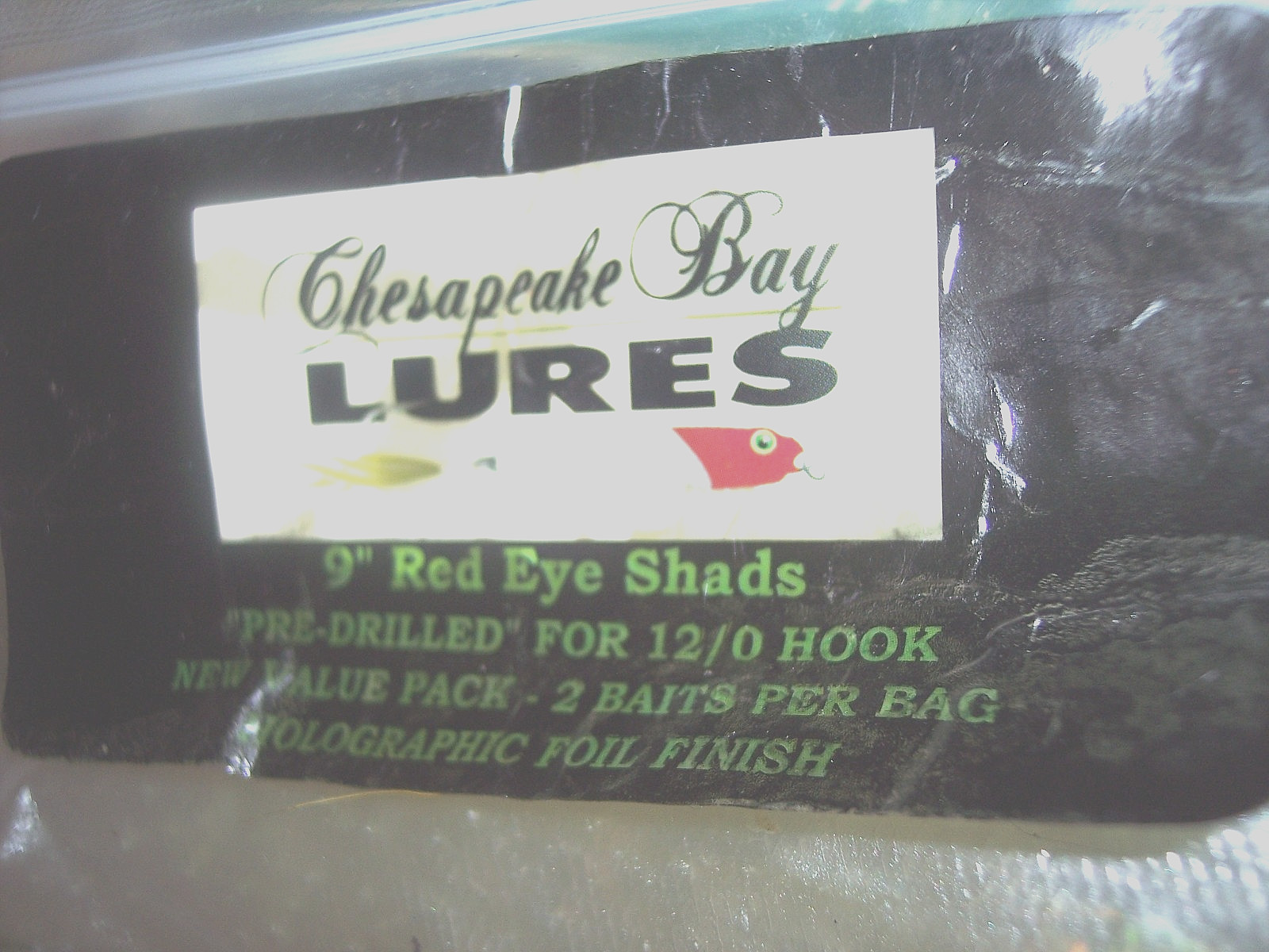 Chesapeake Bay Lure Red Eye Shad 9" Baitfish Umbrella Rig Striper Muskie Pike . - Image 4