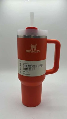 #ad NWT Stanley 40 oz. Quencher h2.0 Flowstate tumbler Tigerlily $29.99