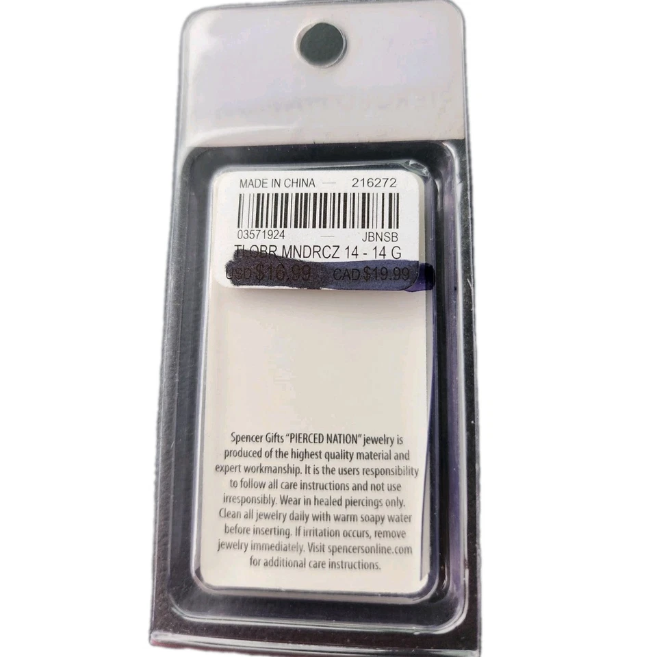 Anillo ombligo Spencers Pierced Nation Moon Dreamcatcher 14G Foto 2 de 2