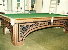 Antique 10ft X 5ft Billiard Table by Magnus c1840 in solid Welsh slate