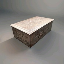 Ancienne boîte à tabac NIEMEIJER'S poubelle bidon récipient métal étain