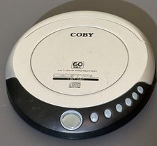 COBY Anti-Skip Protection Digital CD Player 1 bit DAC Silver CX-CD329 Tested