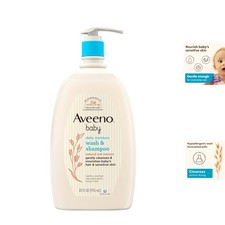 Pediatrician Recommended 33 fl oz Baby Wash Shampoo - Hypoallergenic Care