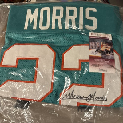 #ad Mercury Morris Signed Miami Dolphins Custom Jersey JSA COA 1972 WIT178542 $150.00
