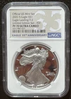 2021-S $1 SILVER AMERICAN EAGLE NGC PF70 T-2 Limited Edition Set FDI : 06762