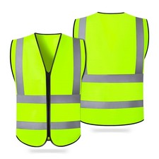 Security Vest, Hi Vis Reflective Safety Vest for Men Women Work, Mesh High Vi...