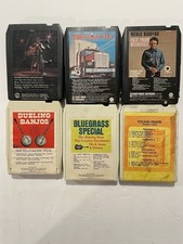 70  s Vintage 8-Track Cassette Tape  Miscellaneous 6 Tape Bundle Lot