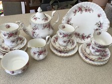 lavender rose royal albert tea set