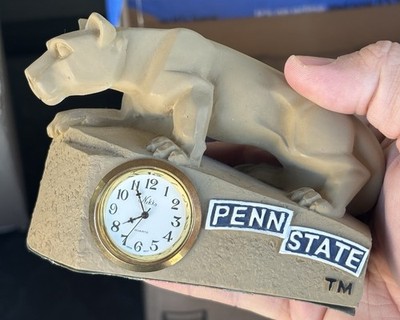 Penn State Nittany Lions Statue Desk Clock TimeZone Company Nikko