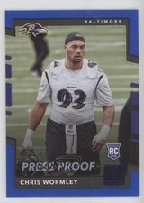 2017 Panini Donruss Rookies Press Proof Blue Chris Wormley #393 0y59