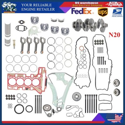 N20 2.0 Engine Rebuild Overhaul Kit - Crankshaft / Con rods / Timing kit For BMW